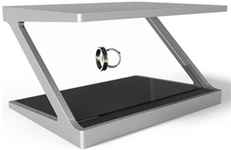 180°三维金字塔全息图显示玻璃