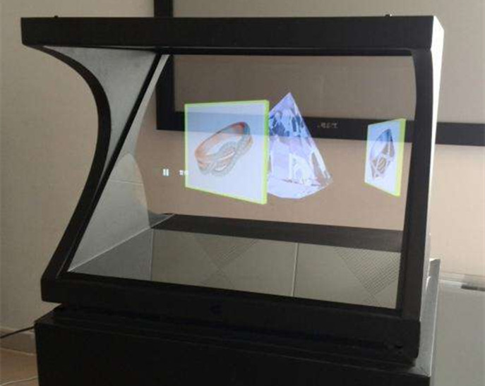 180°三维金字塔全息图显示玻璃