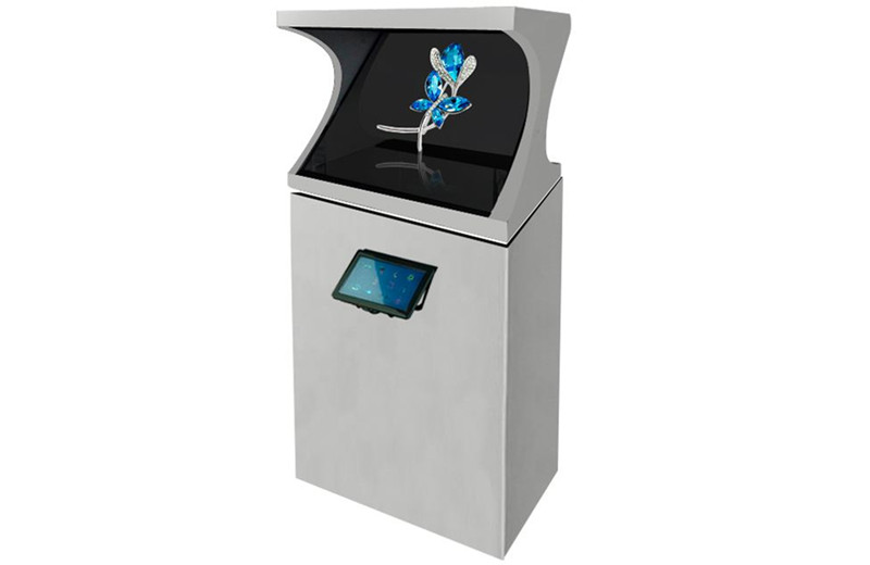 180°三维金字塔全息图显示玻璃