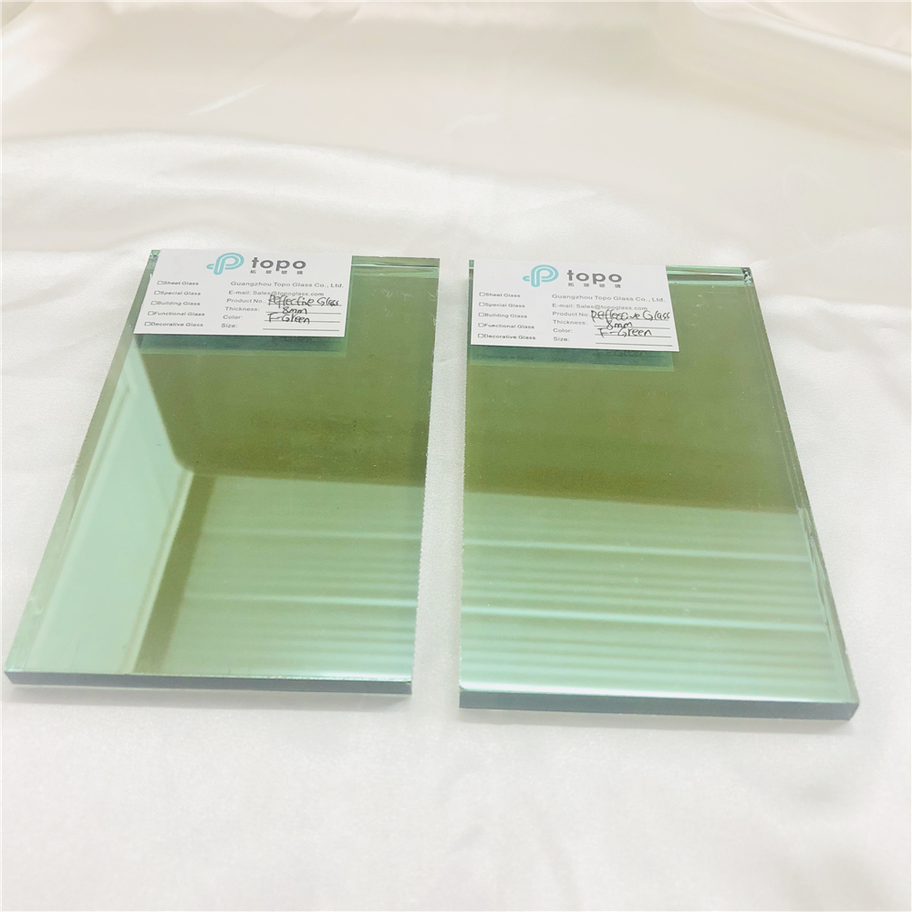 5mm 6mm 8mm 10mm 12mm 浅绿色镀膜反射玻璃