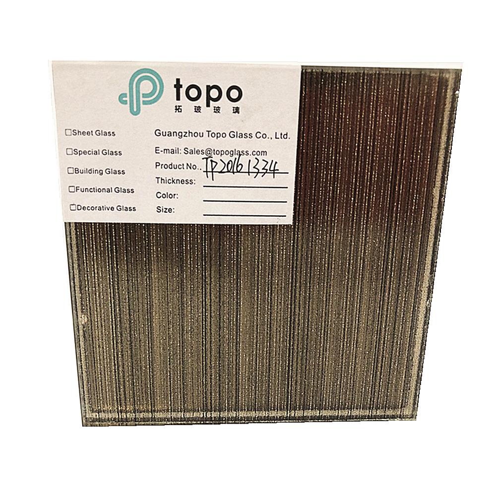 独特可定制的建筑安全夹丝玻璃（PLW-TP）