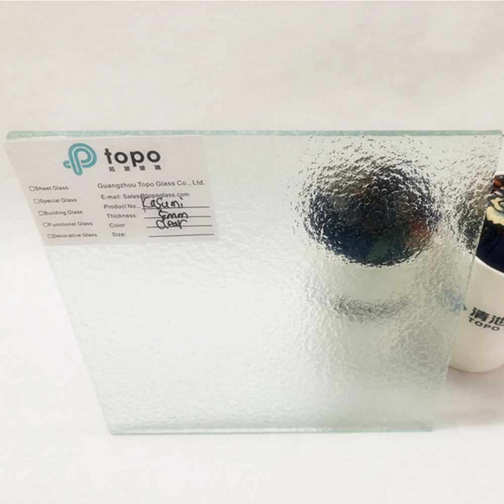 工厂批发3毫米-8毫米银霞压花玻璃