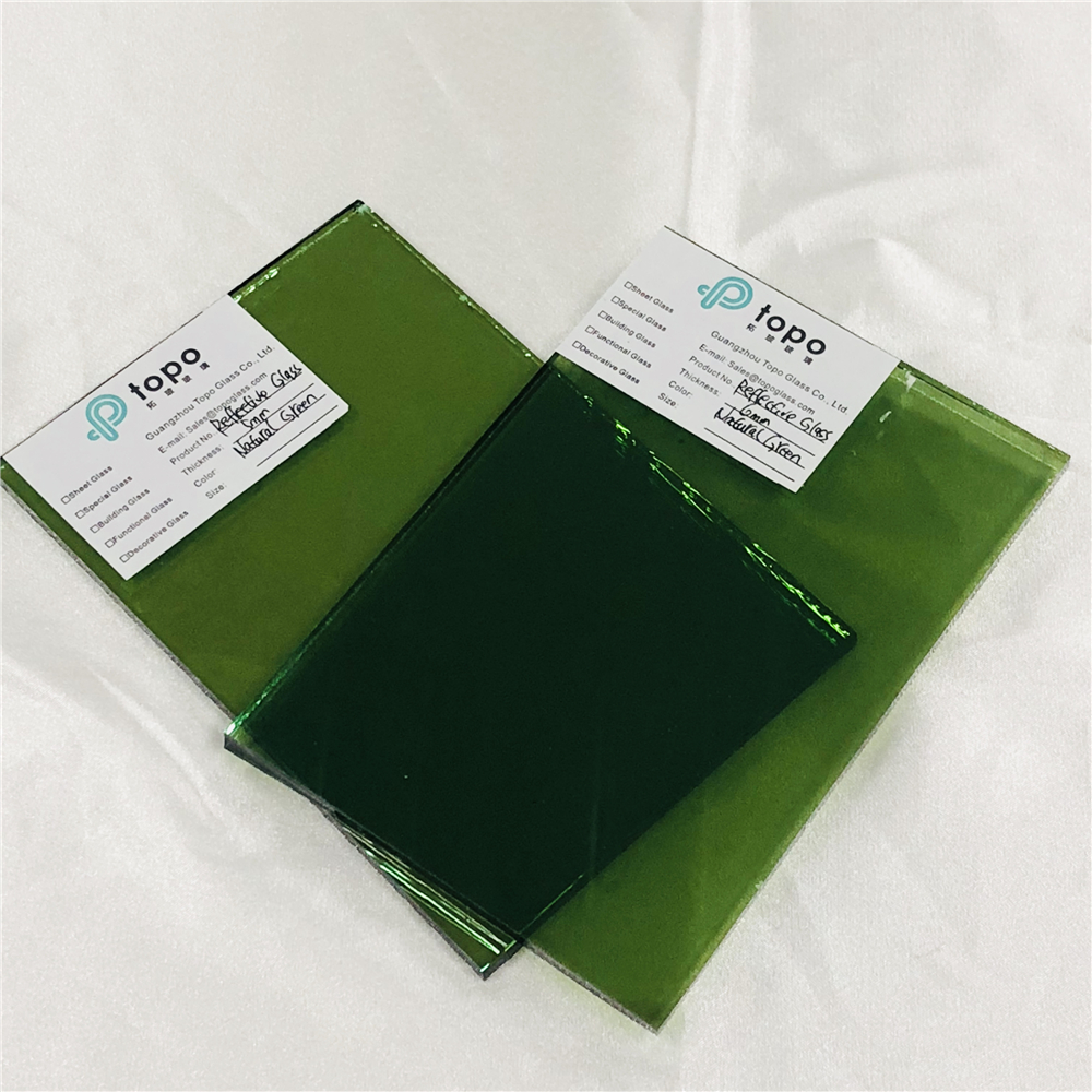 5mm 6mm 8mm 10mm 12mm 自然绿镀膜原片玻璃