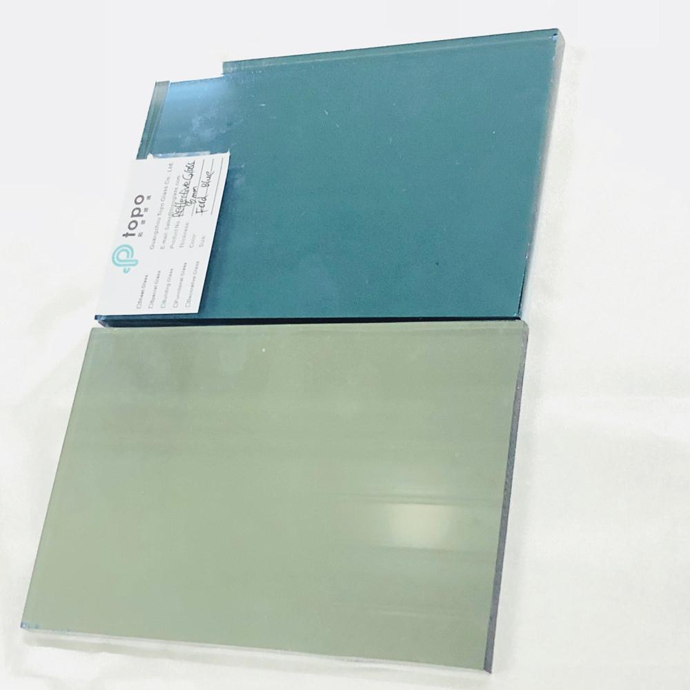 4mm 5mm 6mm 8mm 10mm 12mm 福特蓝镀膜建筑玻璃原片