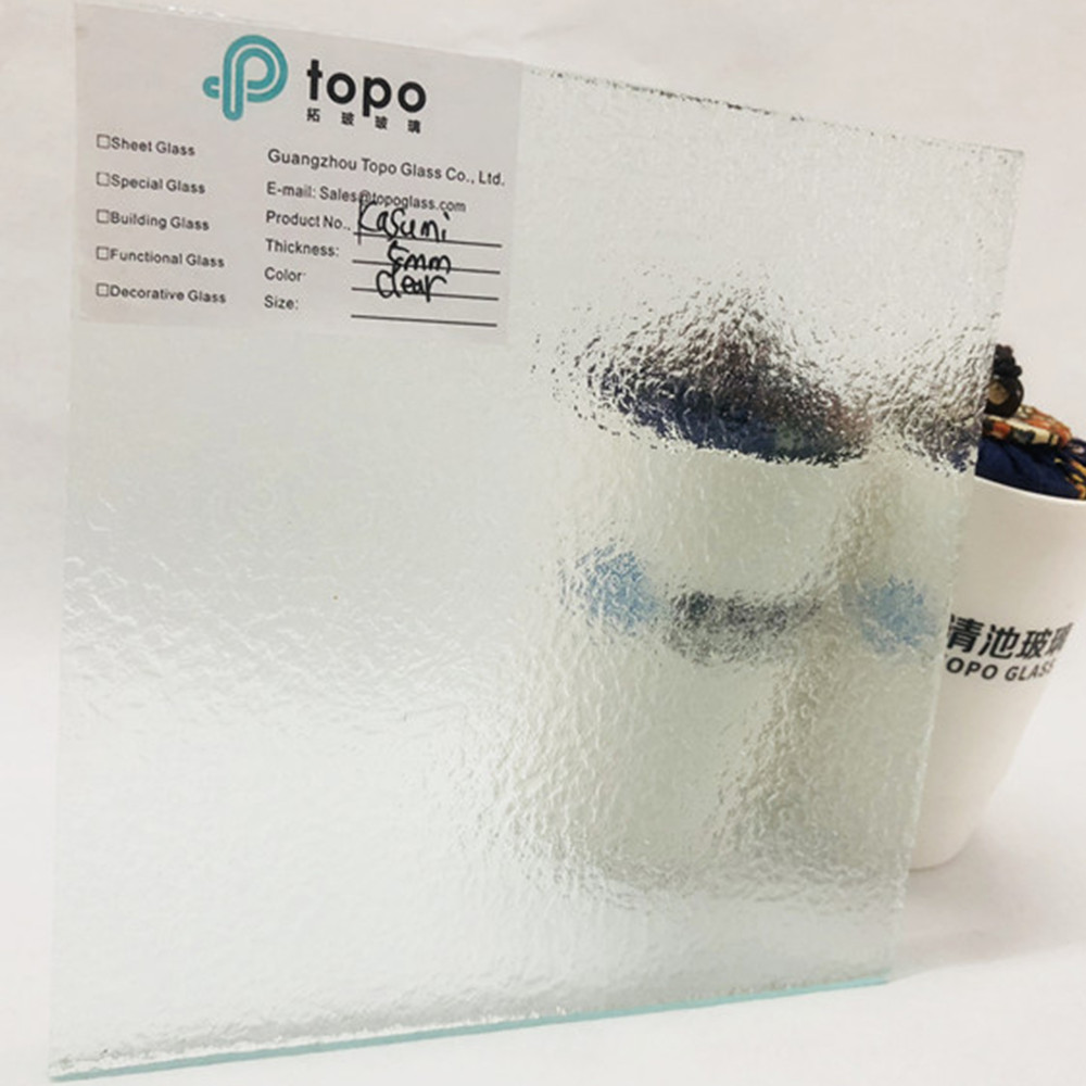 工厂批发3毫米-8毫米银霞压花玻璃