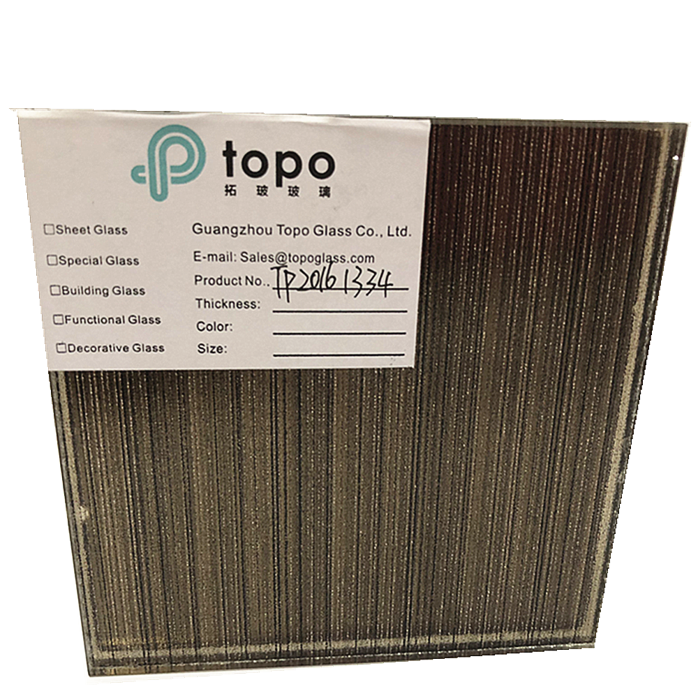 独特可定制的建筑安全夹丝玻璃（PLW-TP）