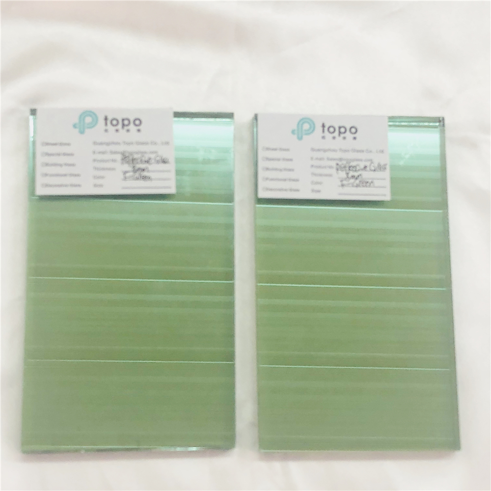 5mm-12mm法国绿镀膜反射玻璃原片