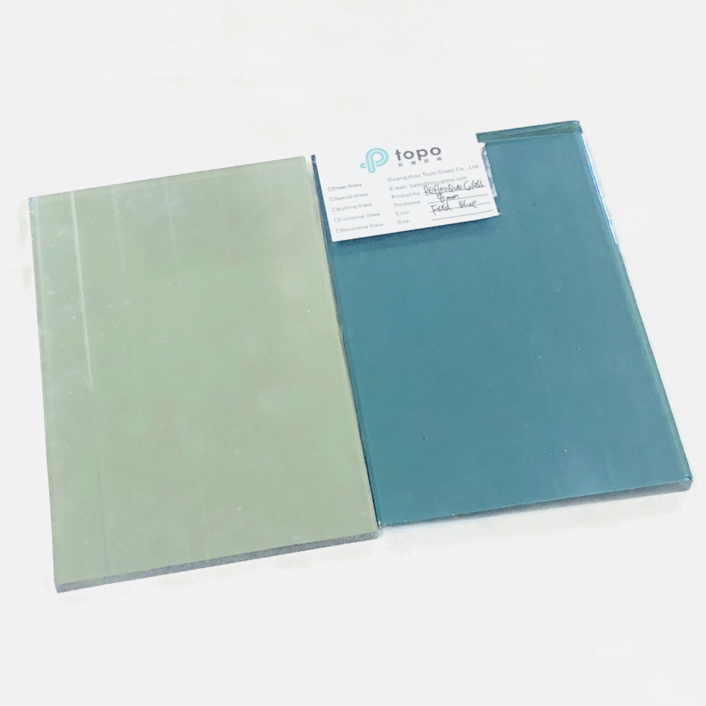 4mm 5mm 6mm 8mm 10mm 12mm 福特蓝镀膜建筑玻璃原片