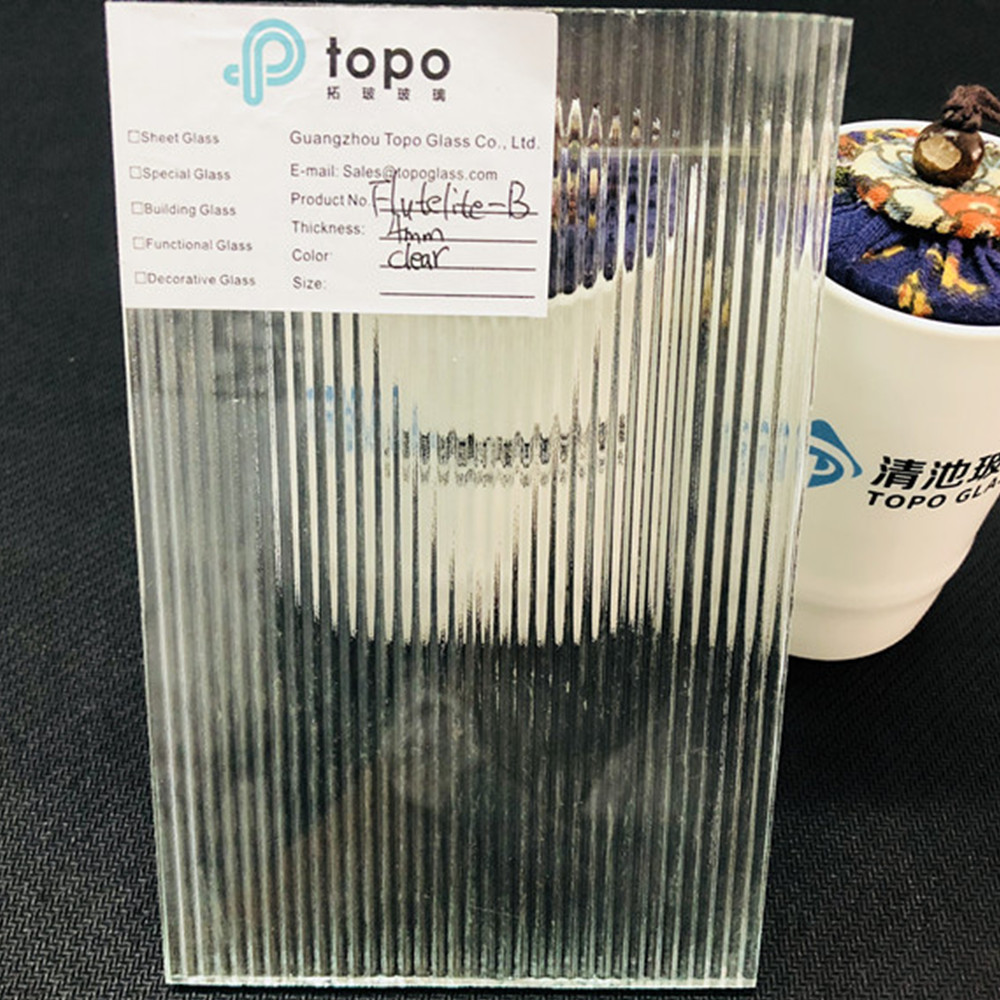 3mm 4mm 5mm 6mm 8mm 超白低铁 Flutelite-S 压花玻璃