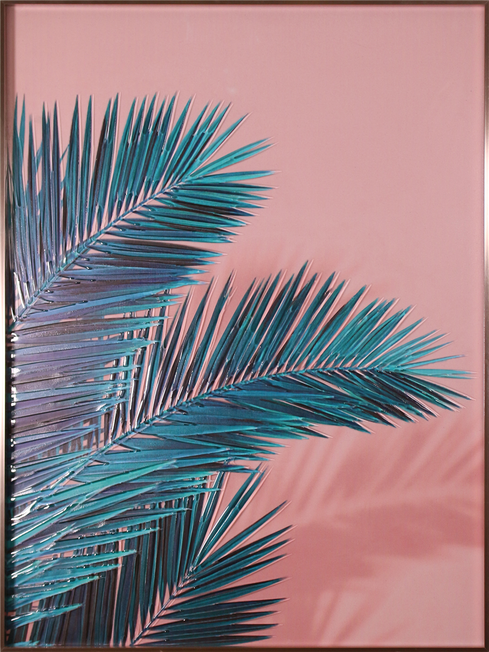 广州 H800mm*600mm 北欧批发绿色植物挂墙玻璃画家居装饰 