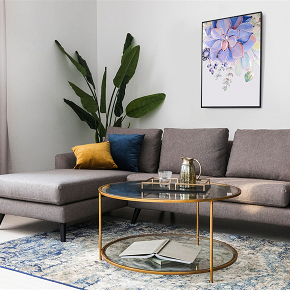 现代挂墙艺术彩色装饰多肉植物阁楼玻璃画