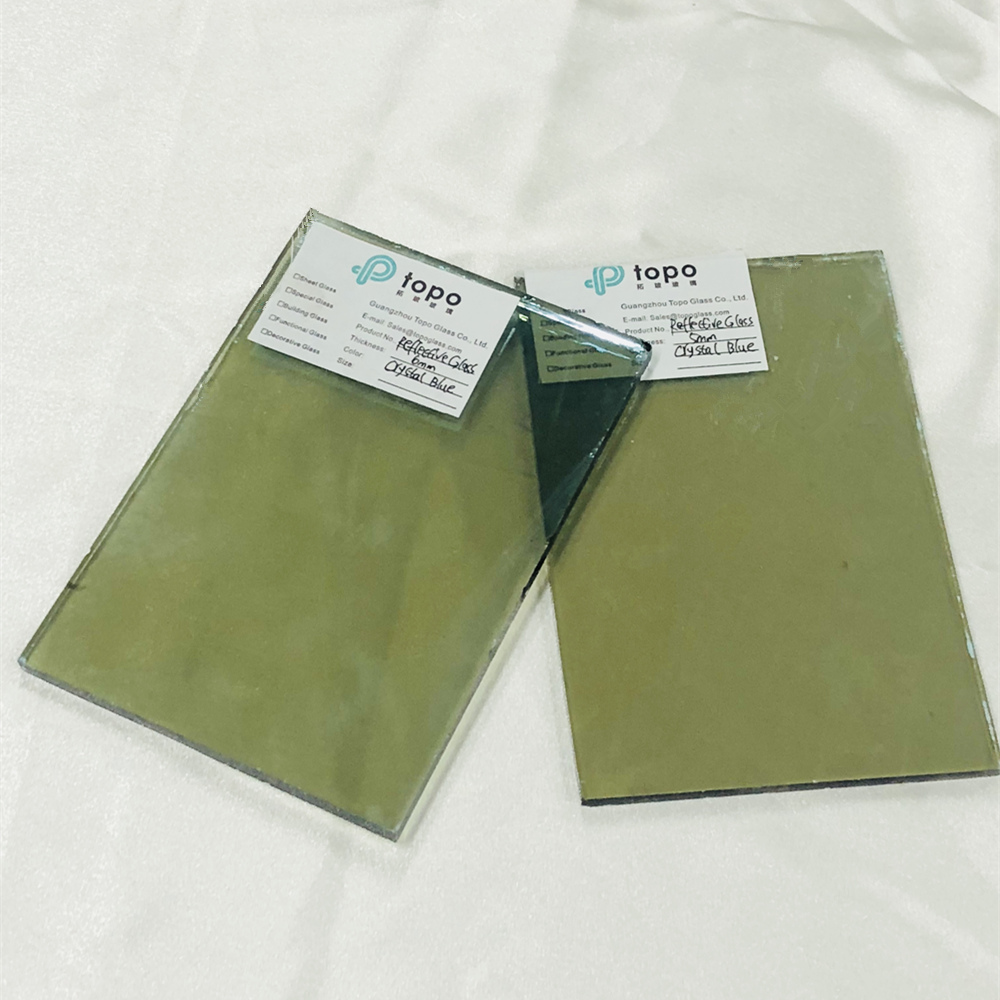 4mm 5mm 6mm 8mm 10mm 12mm 水晶蓝镀膜反光玻璃