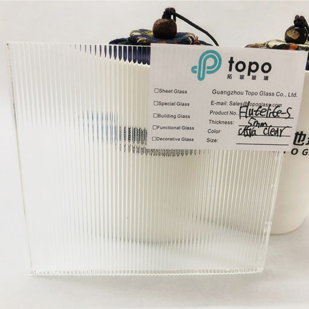 3mm 4mm 5mm 6mm 8mm 超白低铁 Flutelite-S 压花玻璃