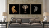 广州厂家直销简约现代装饰沙发背景墙现代风安全环保漆3D斑马玻璃琉璃彩装饰画