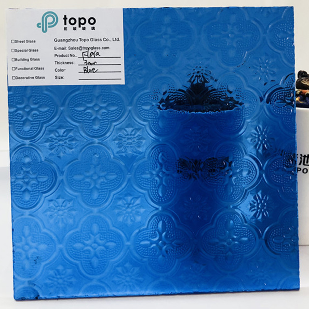 海棠花压花玻璃