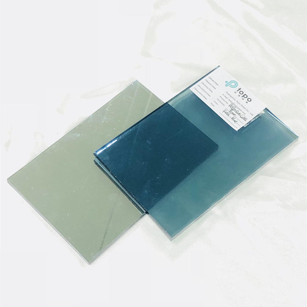 4mm 5mm 6mm 8mm 10mm 12mm 福特蓝色镀膜反光玻璃