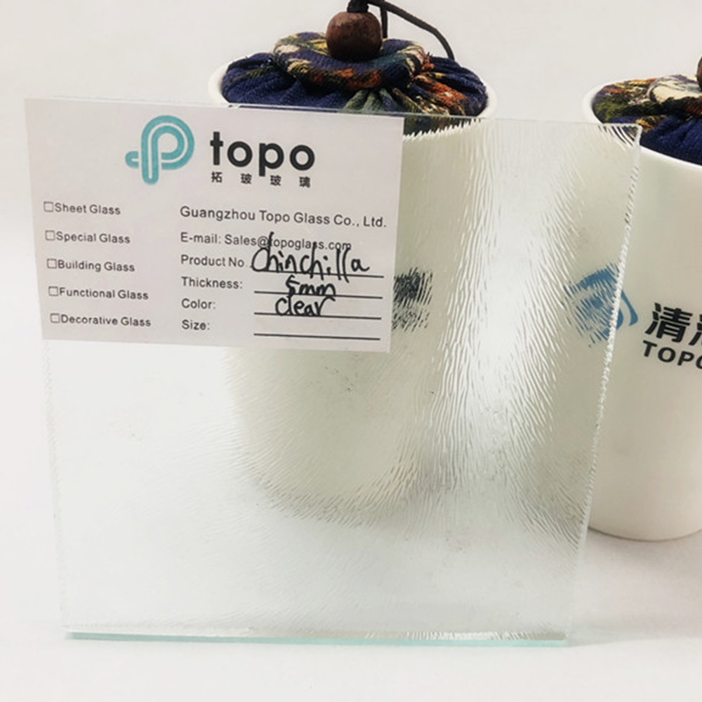 3mm 4mm 5mm 透明龙猫压花玻璃