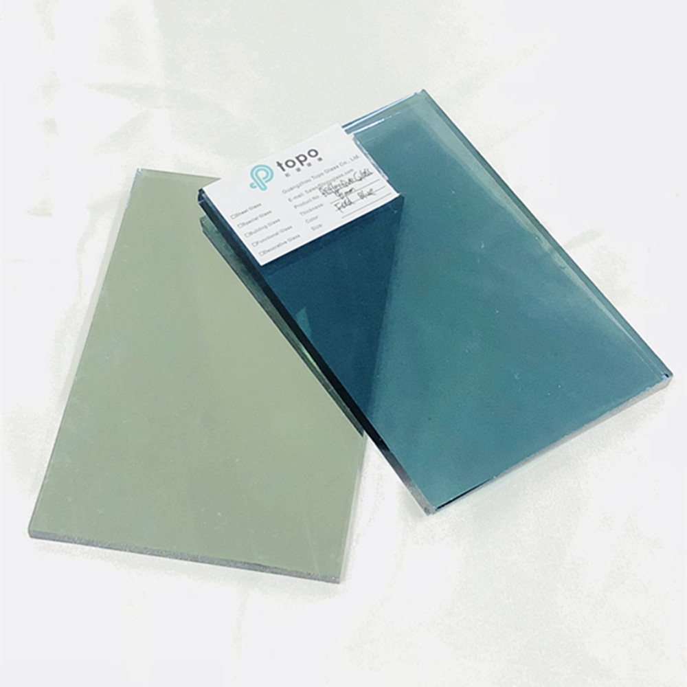 4mm 5mm 6mm 8mm 10mm 12mm 福特蓝色镀膜反光玻璃