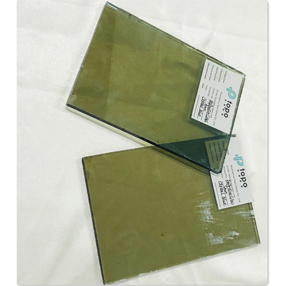 4mm 5mm 6mm 8mm 10mm 12mm 水晶蓝镀膜反光玻璃