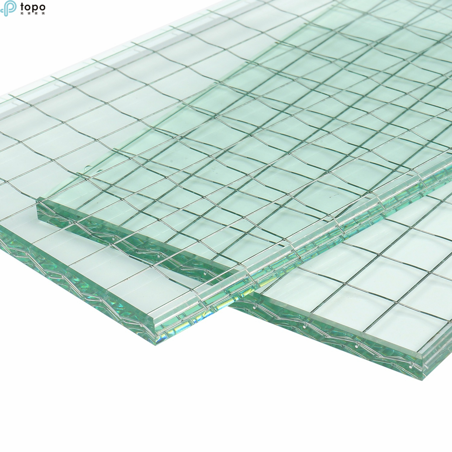 夹丝玻璃