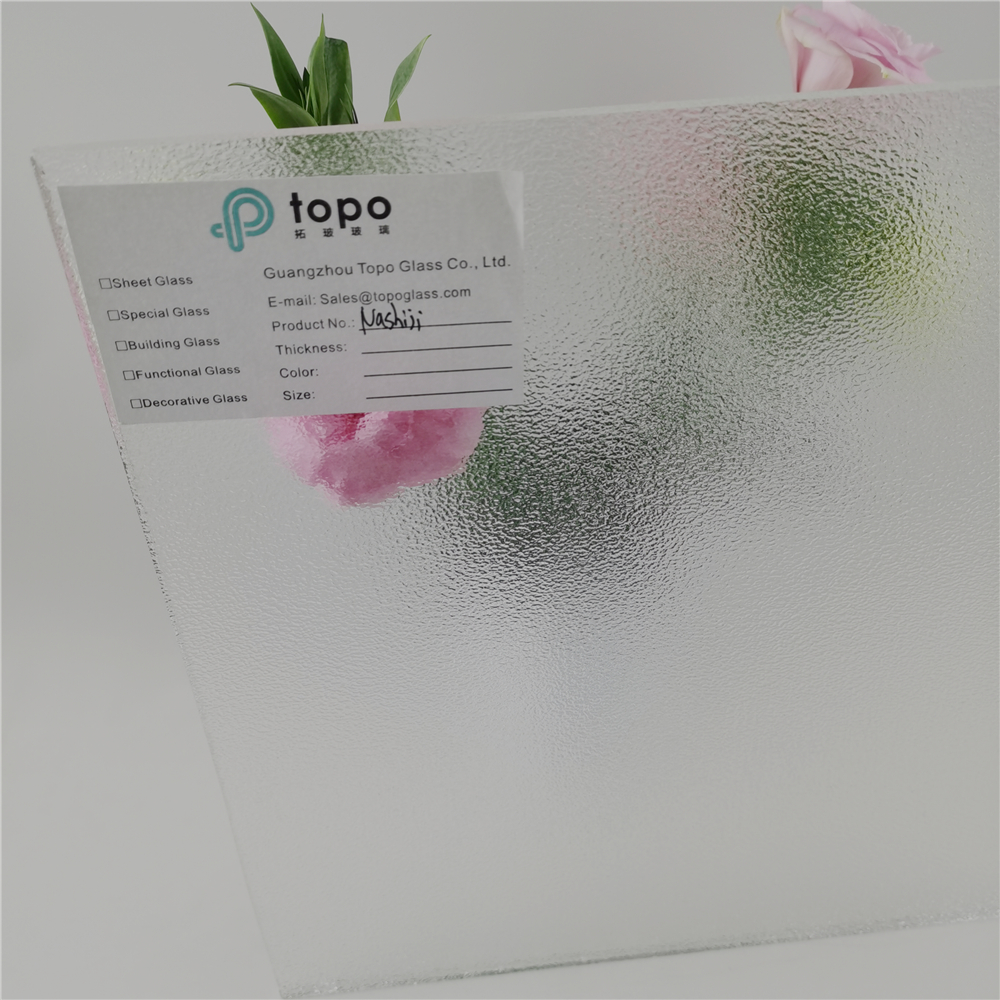 3mm 4mm 5mm 超白低铁纳什吉花纹玻璃