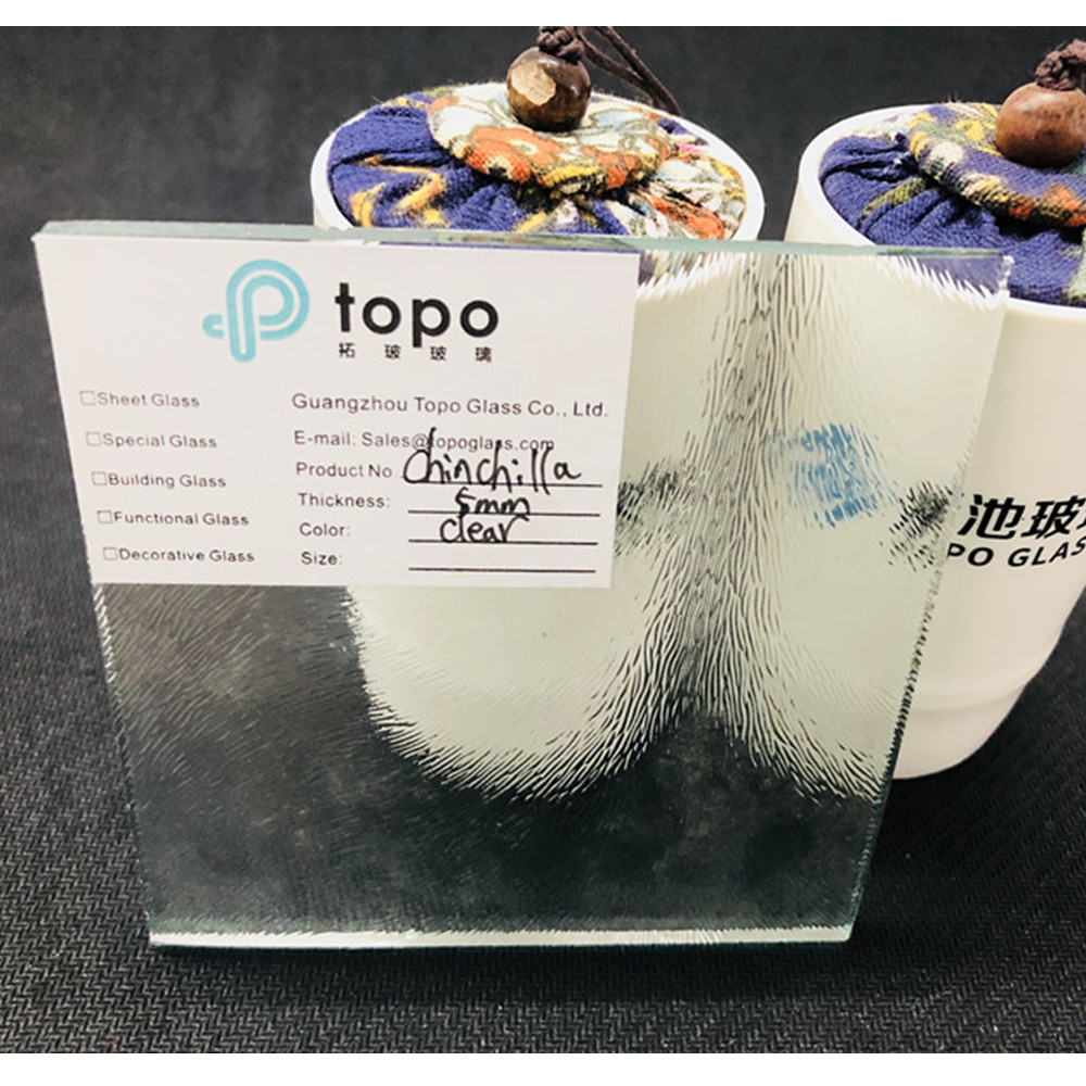 3mm 4mm 5mm 透明龙猫压花玻璃