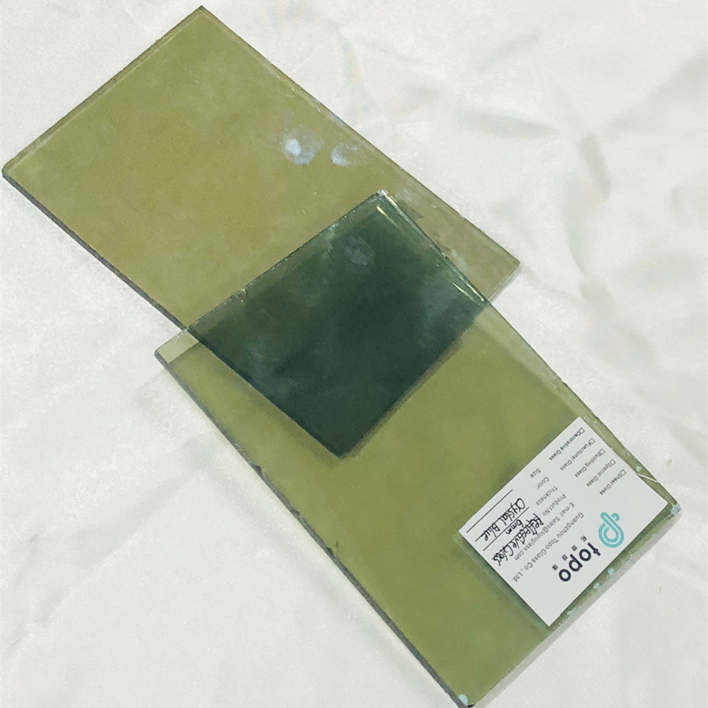 4mm 5mm 6mm 8mm 10mm 12mm 水晶蓝镀膜反光玻璃