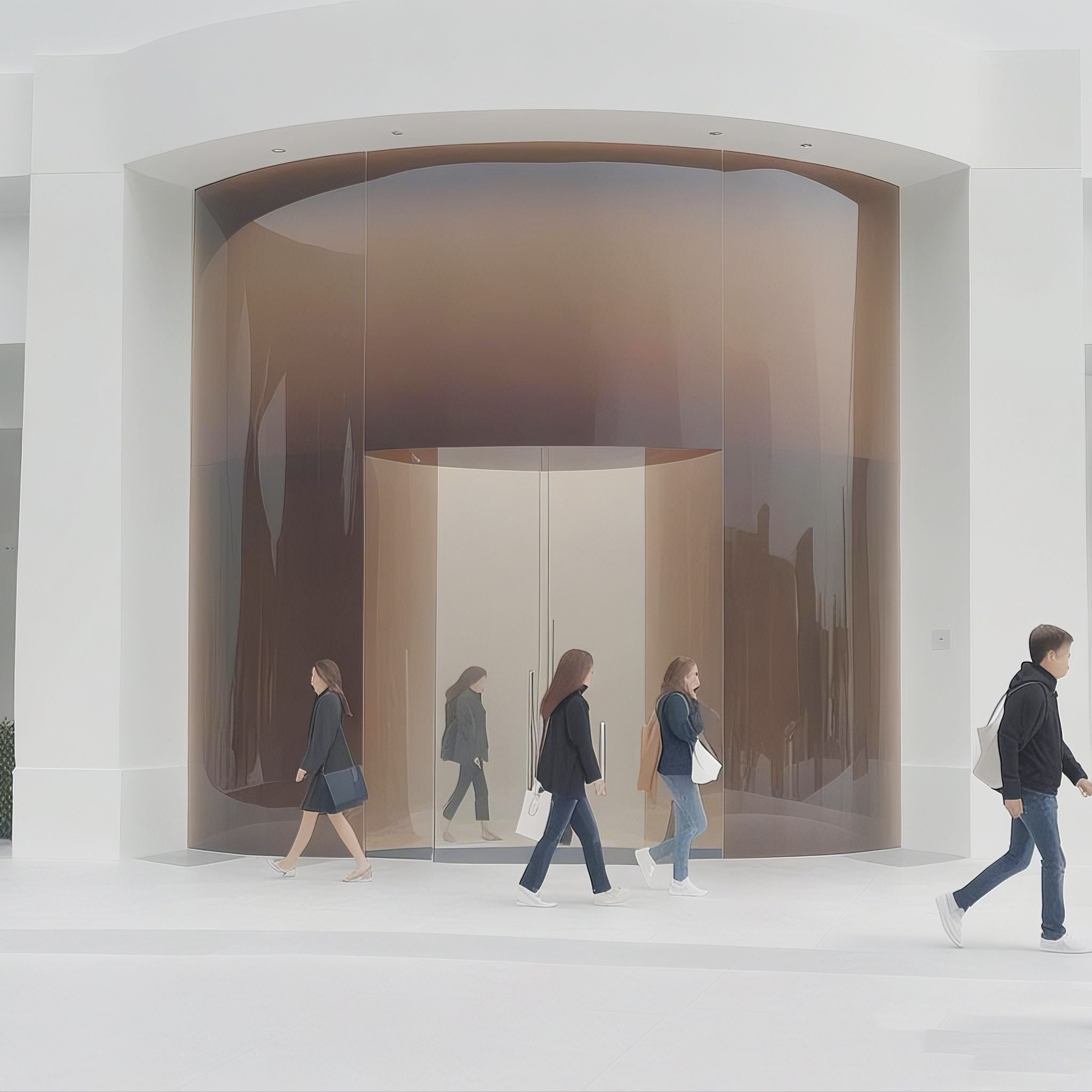 斜面镜装饰室内玻璃