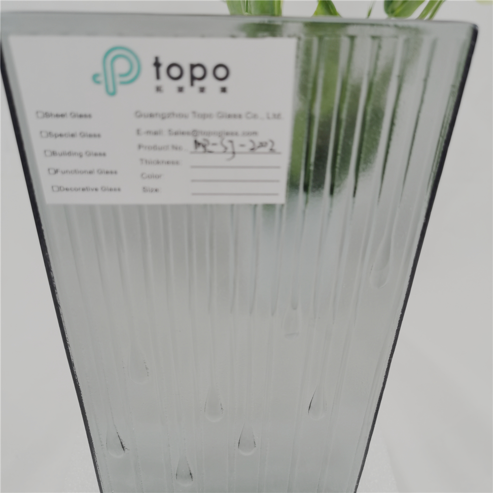 新设计6mm-19mm灰色熔断玻璃