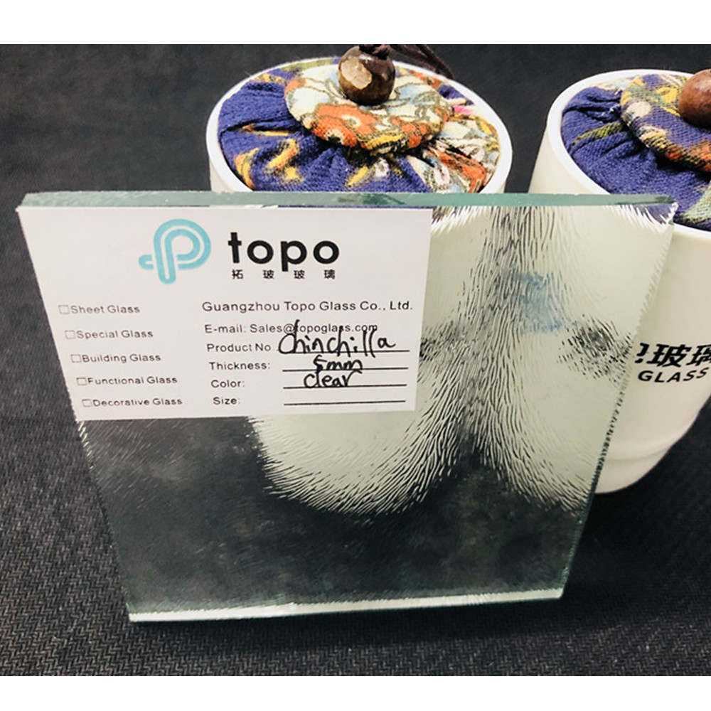3mm 4mm 5mm 透明龙猫压花玻璃