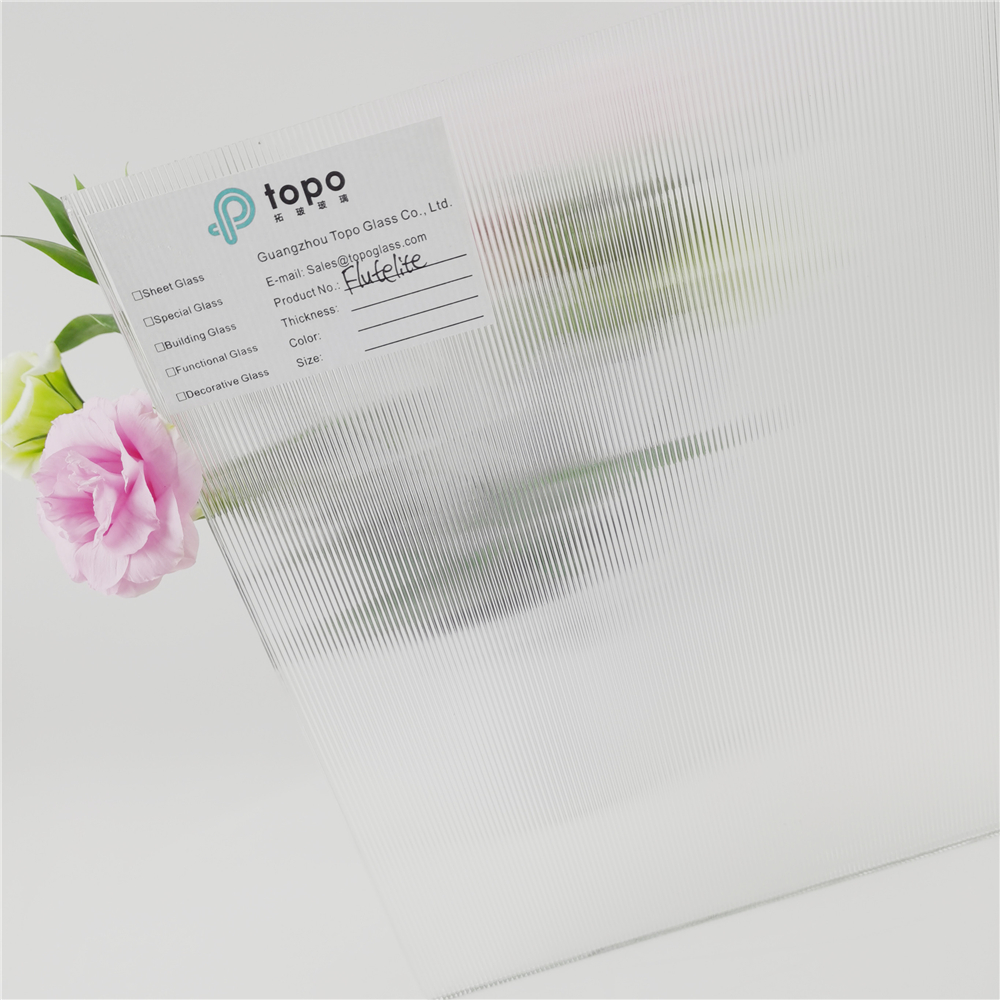 3mm 4mm 5mm 6mm 8mm 超白低铁 Flutelite-S 压花玻璃