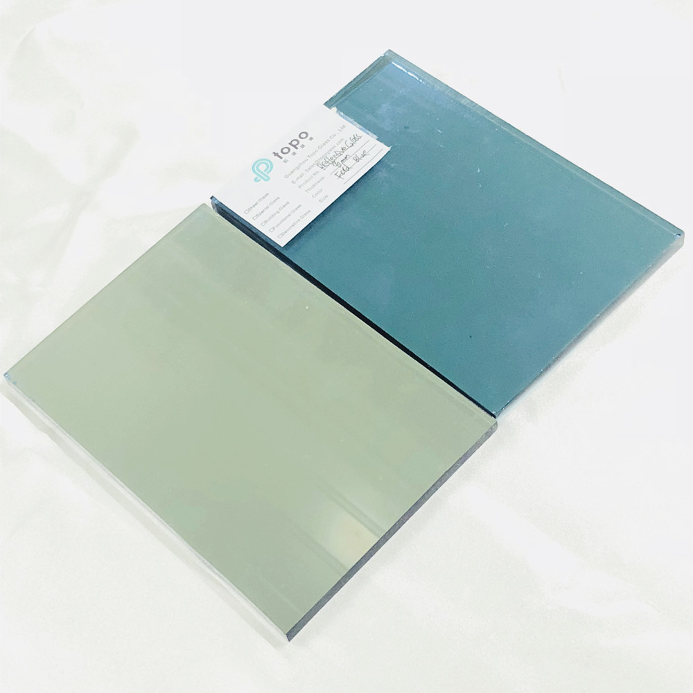 4mm 5mm 6mm 8mm 10mm 12mm 福特蓝色镀膜反光玻璃