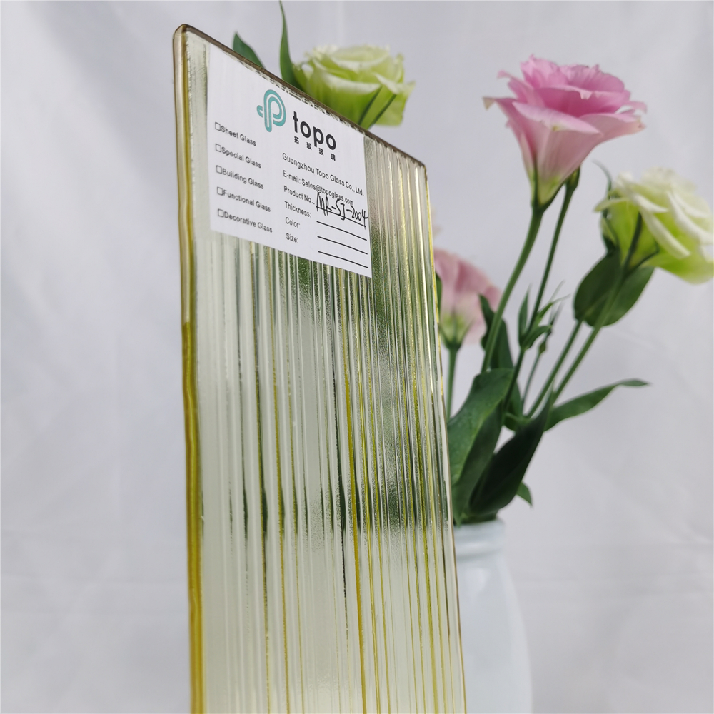 5mm-15mm彩色金黄色浴室隐私装饰玻璃