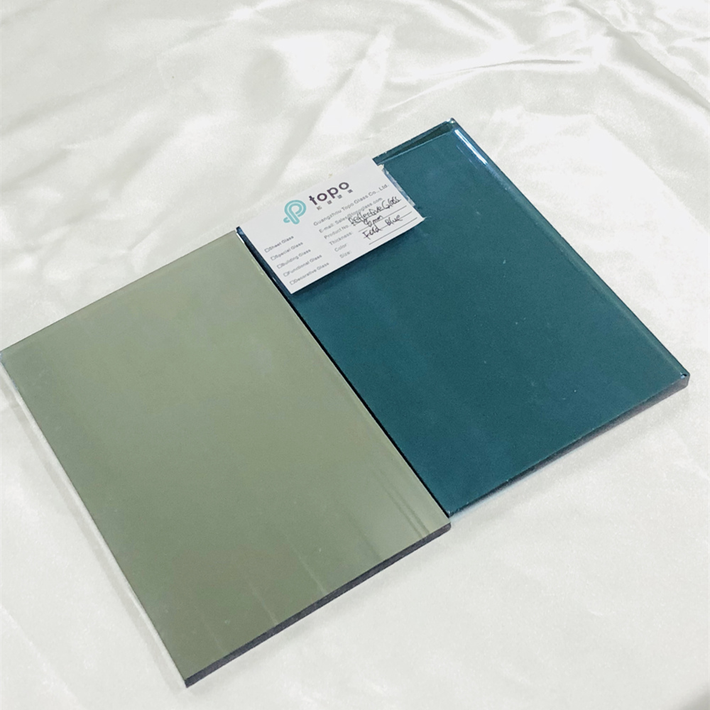 4mm 5mm 6mm 8mm 10mm 12mm 福特蓝色镀膜反光玻璃